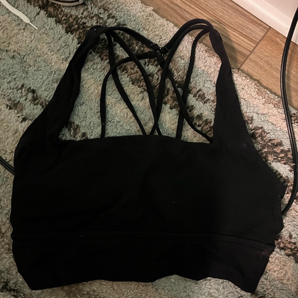 Women's Black Buff bunny Sports Bra